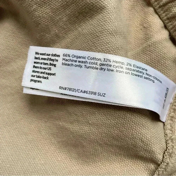 NWT Eileen Fisher Organic Cotton Hemp Stretch Lantern Pant size 1X - Picture 9 of 9